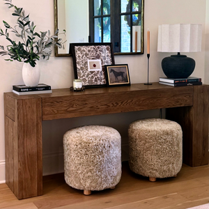 Freya Ottoman - Cream